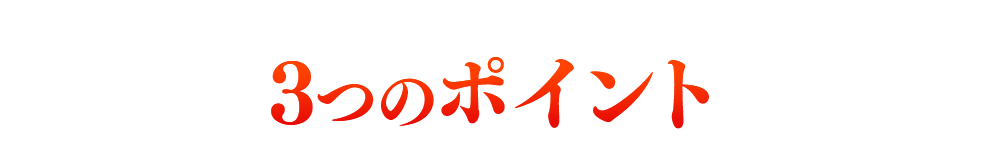 3つのポイント